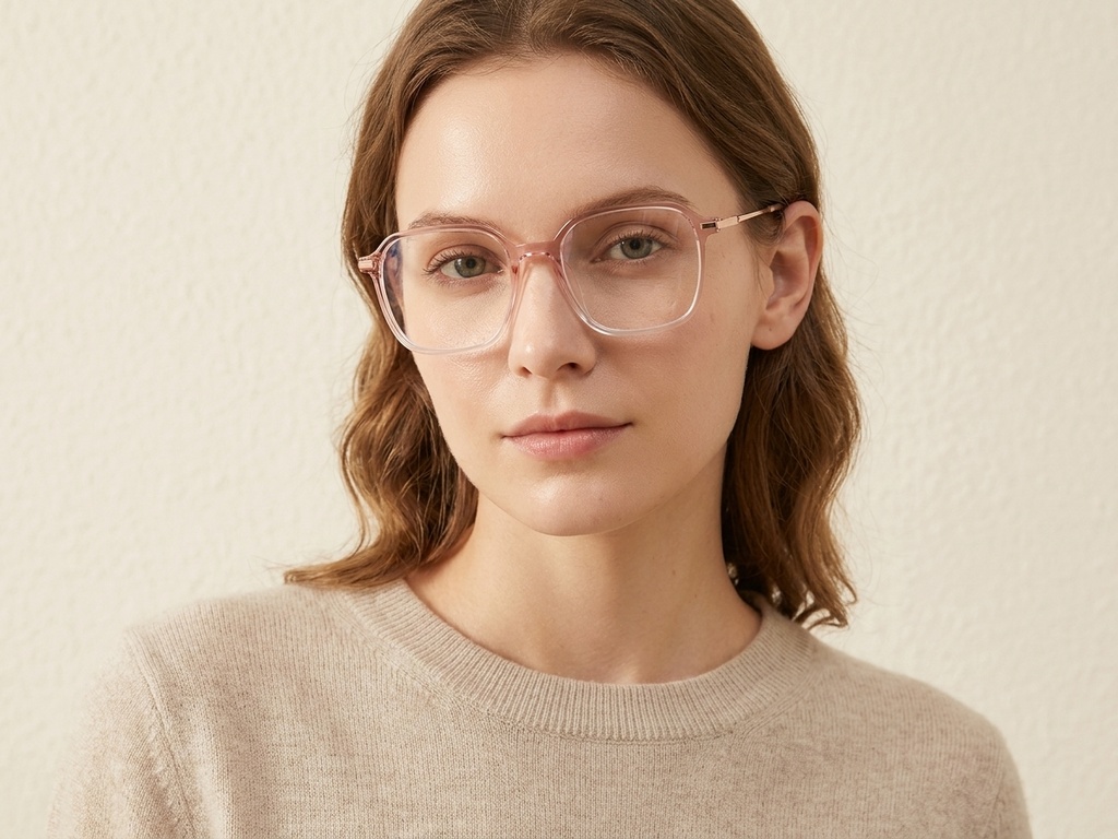 BS0218-0319_Brown_Rectangular_Titanium_Glasses_corner-tryon_female