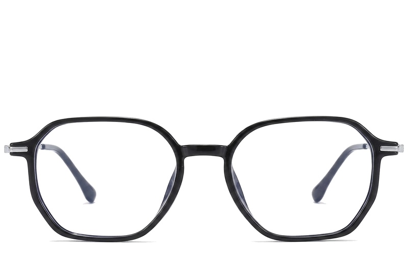BS0218-0320_Black_Geometric_Titanium_Glasses_corner-front