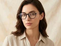 BS0218-0320_Black_Geometric_Titanium_Glasses_corner-tryon_female