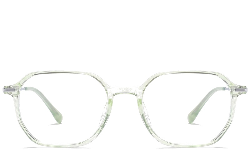 BS0218-0325_Green_Geometric_Titanium_Glasses_corner-front