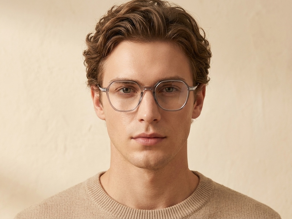 BS0218-0330_Grey_Oval_Titanium_Glasses_corner-tryon_male