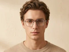 BS0218-0330_Grey_Oval_Titanium_Glasses_corner-tryon_male