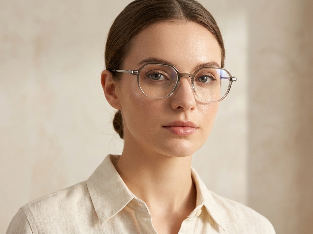 BS0218-0332_Green_Oval_Titanium_Glasses_corner-tryon_female
