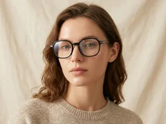 BS0218-0334_Black_Oval_Titanium_Glasses-tryon_female