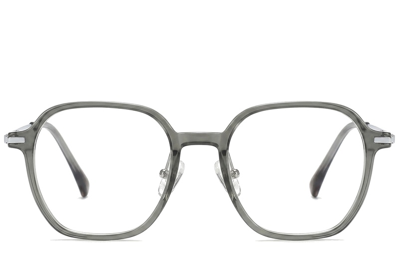 BS0218-0336_Green_Oval_Titanium_Glasses_corner-front