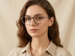 BS0218-0336_Green_Oval_Titanium_Glasses_corner-tryon_female