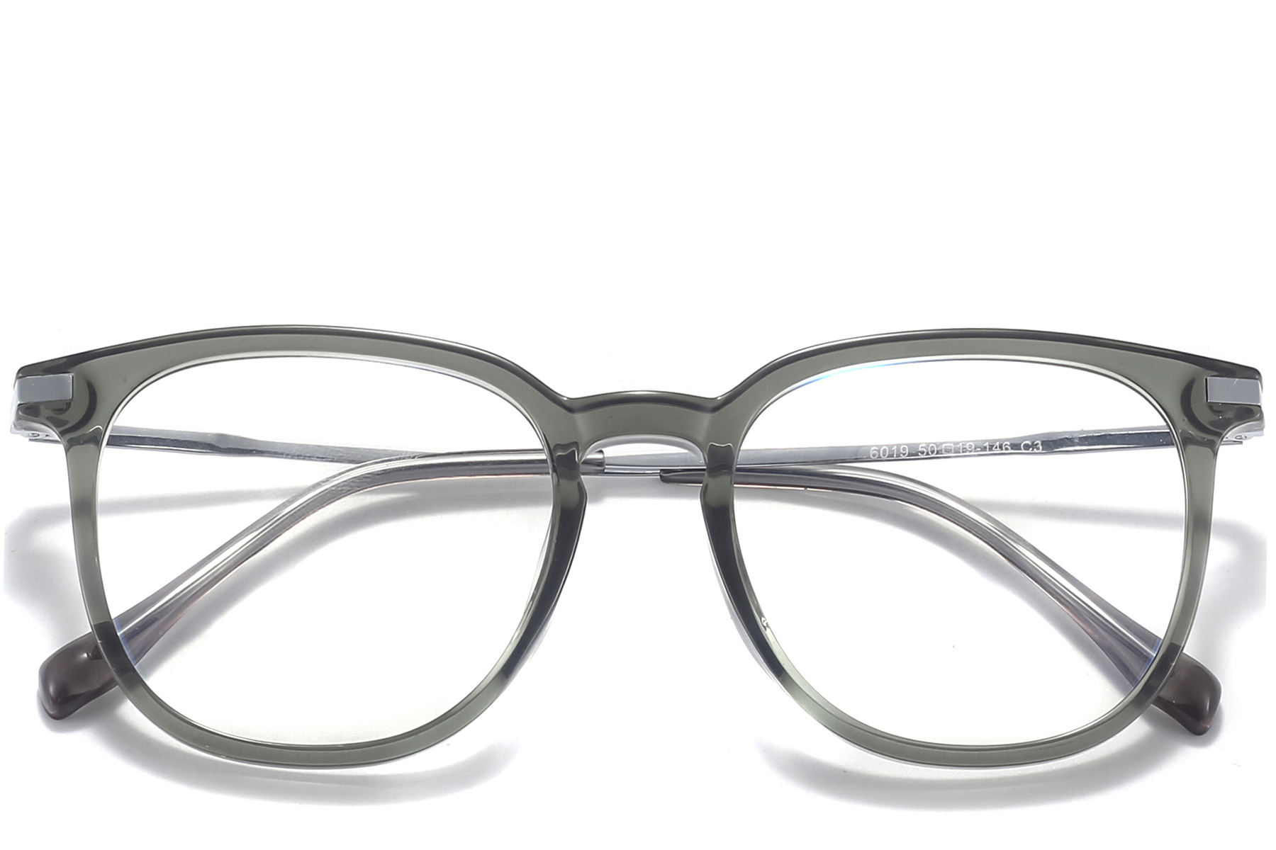 BS0218-0343_Green_Oval_Titanium_Glasses_front