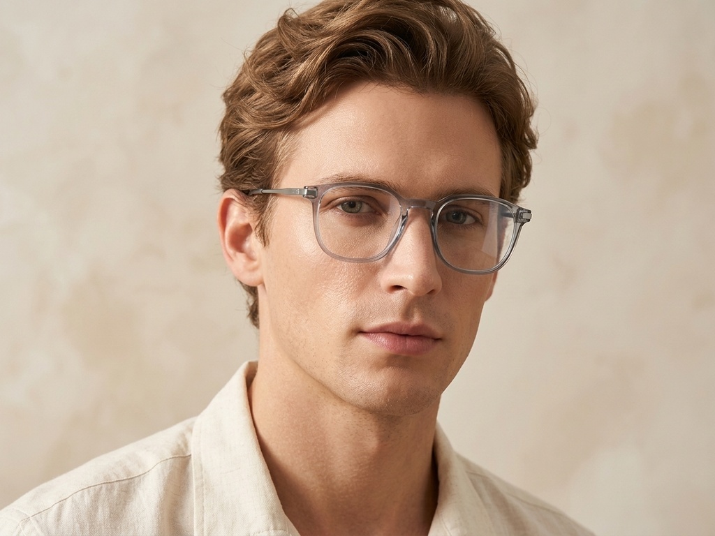 BS0218-0344_Grey_Oval_Titanium_Glasses_corner-tryon_male