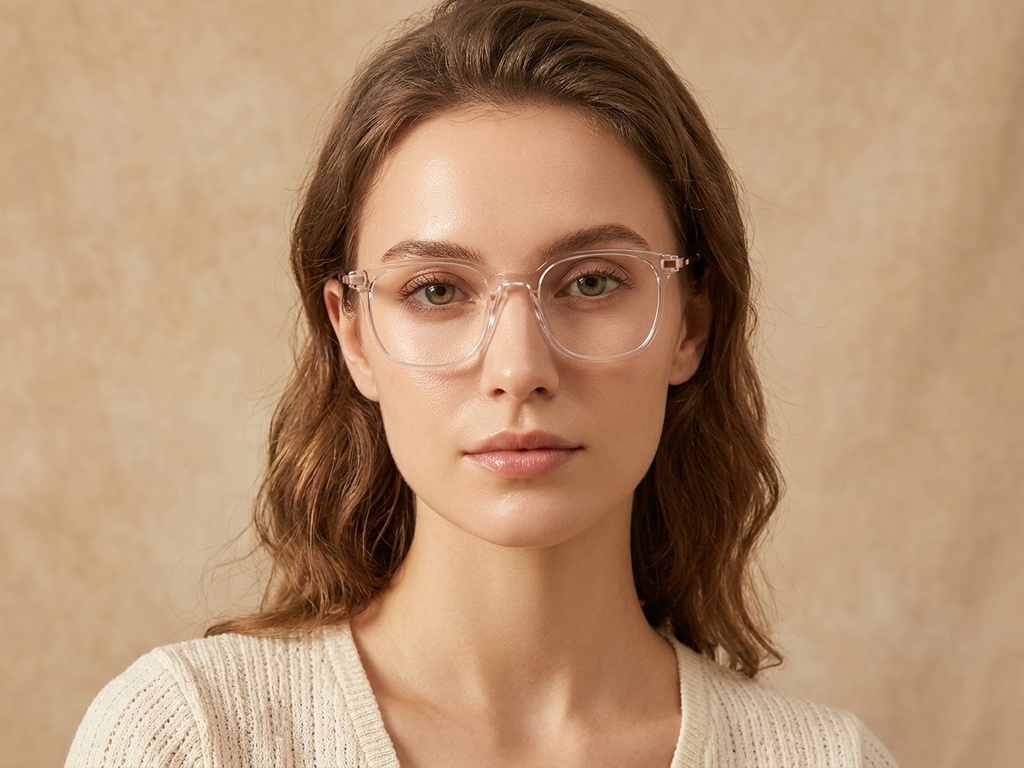 BS0218-0347_Brown_Oval_Titanium_Glasses_corner-tryon_female