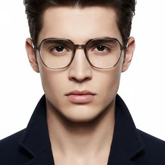 bs0218-0350_green_rectangular_titanium_glasses_model