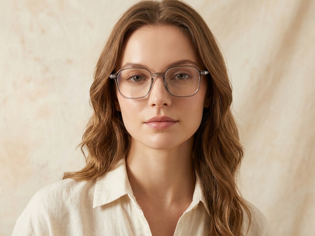 BS0218-0354_Brown_Rectangular_Titanium_Glasses_corner-tryon_female