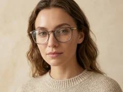 BS0218-0359_Brown_Oval_Titanium_Glasses-tryon_female