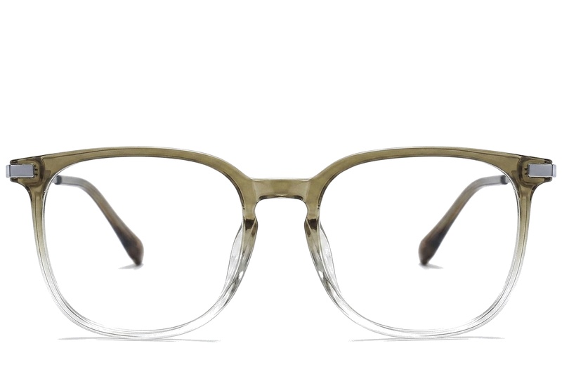 BS0218-0360_Green_Oval_Titanium_Glasses_corner-front