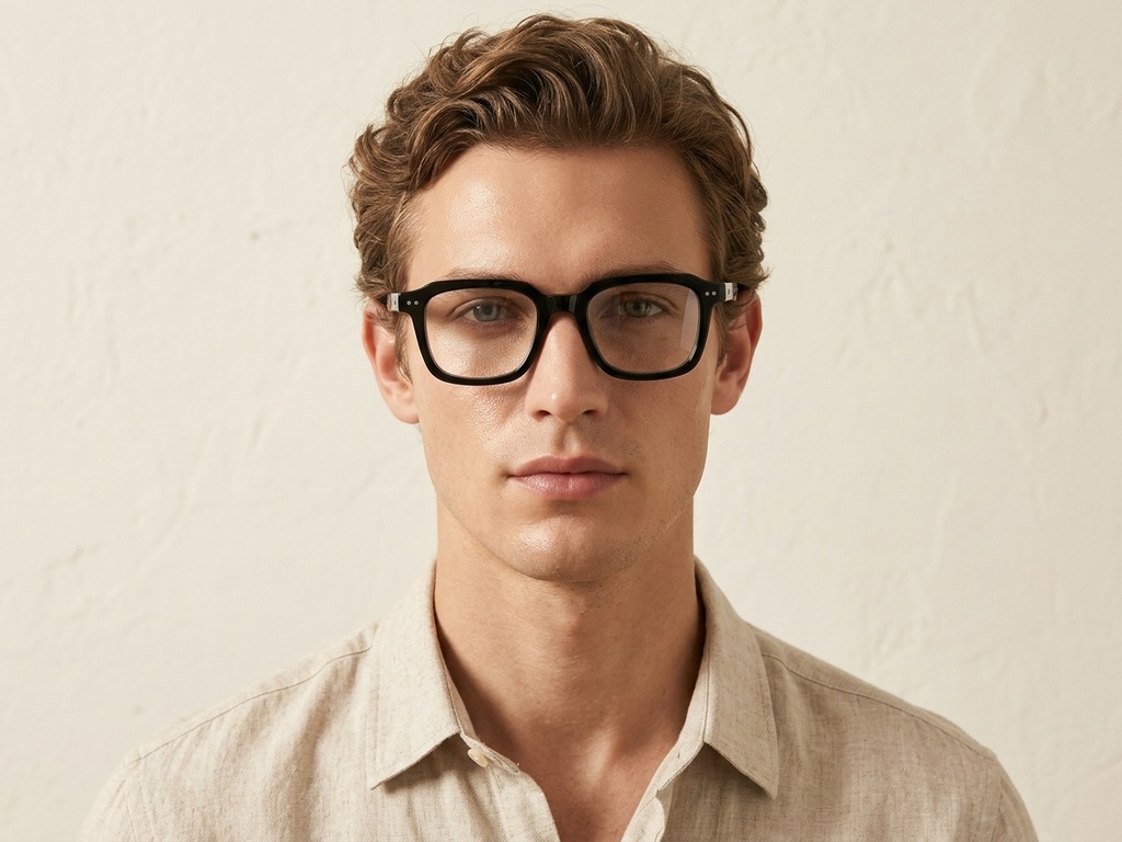 BS0218-0363_Grey_Rectangular_Acetate_Glasses_corner-tryon_male
