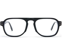 BS0218-0366_Black_Aviator_Acetate_Glasses_front