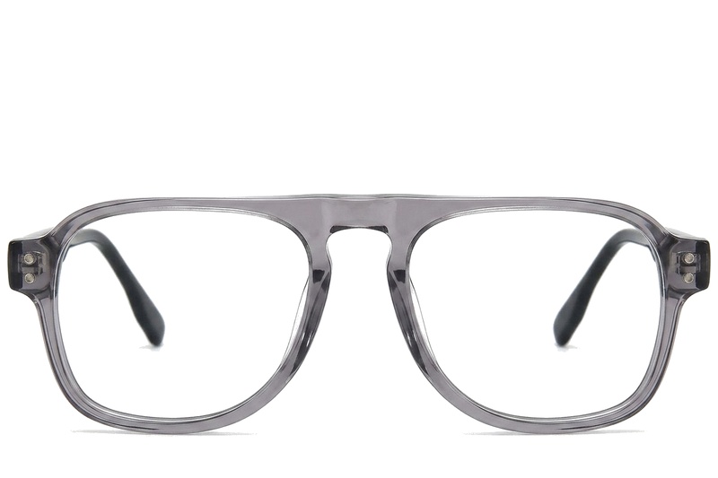 BS0218-0367_Grey_Aviator_Acetate_Glasses_corner-front