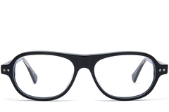 BS0218-0374_Black_Aviator_Acetate_Glasses_front