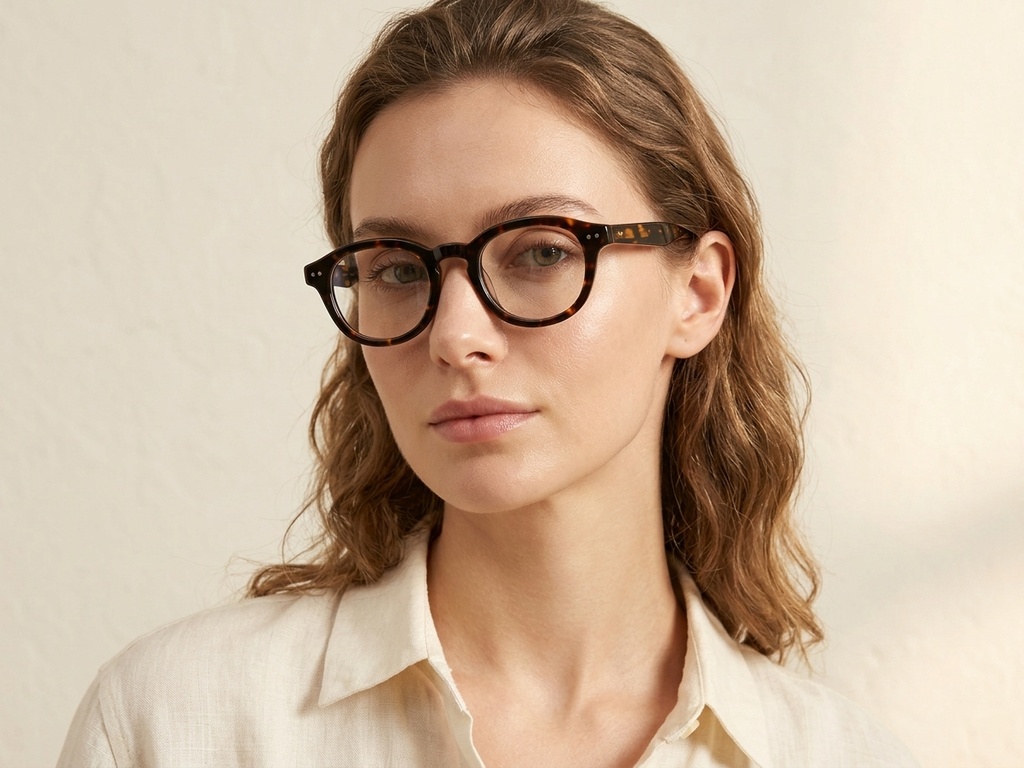 BS0218-0385_Tortoiseshell_Oval_Acetate_Glasses-tryon_female