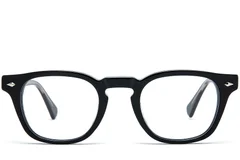 BS0218-0386_Black_Oval_Acetate_Glasses_front