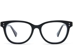 BS0218-0390_Black_Oval_Acetate_Glasses_front