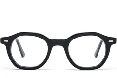 BS0218-0394_Black_Oval_Acetate_Glasses_front