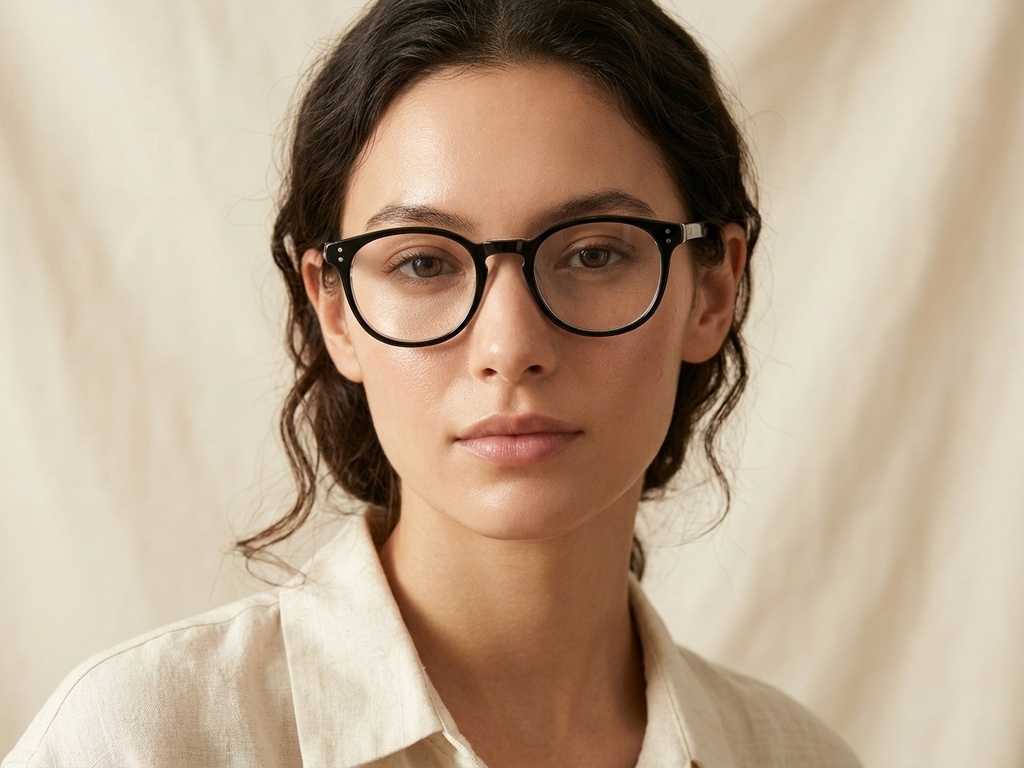 BS0218-0403_Black_Oval_Acetate_Glasses_corner-tryon_female