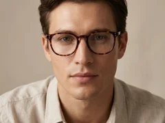 Gafas ovaladas de acetato de carey n.° BS0218-0404