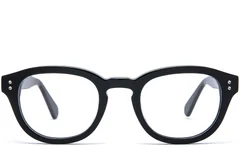 BS0218-0406_Black_Oval_Acetate_Glasses_front