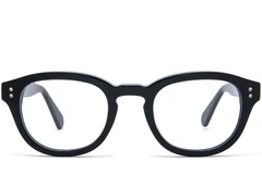 BS0218-0406_Black_Oval_Acetate_Glasses_front