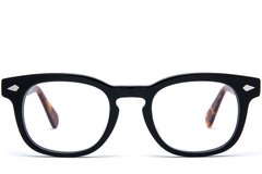 BS0218-0414_Black_Rectangular_Acetate_Glasses_front