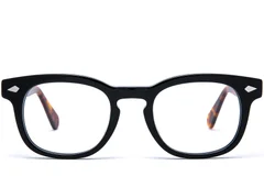 BS0218-0414_Black_Rectangular_Acetate_Glasses_front