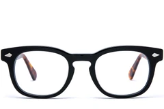 BS0218-0414_Black_Rectangular_Acetate_Glasses_front