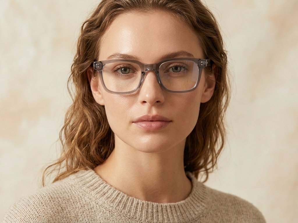 BS0218-0421_Grey_Rectangular_Acetate_Glasses_corner-tryon_female