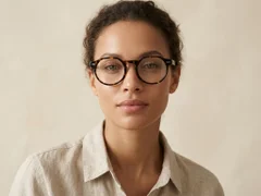 Oval Tortoiseshell Acetate Glasses #BS0218-0423