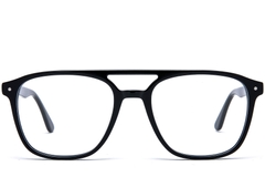 BS0218-0426_Black_Aviator_Acetate_Glasses_front