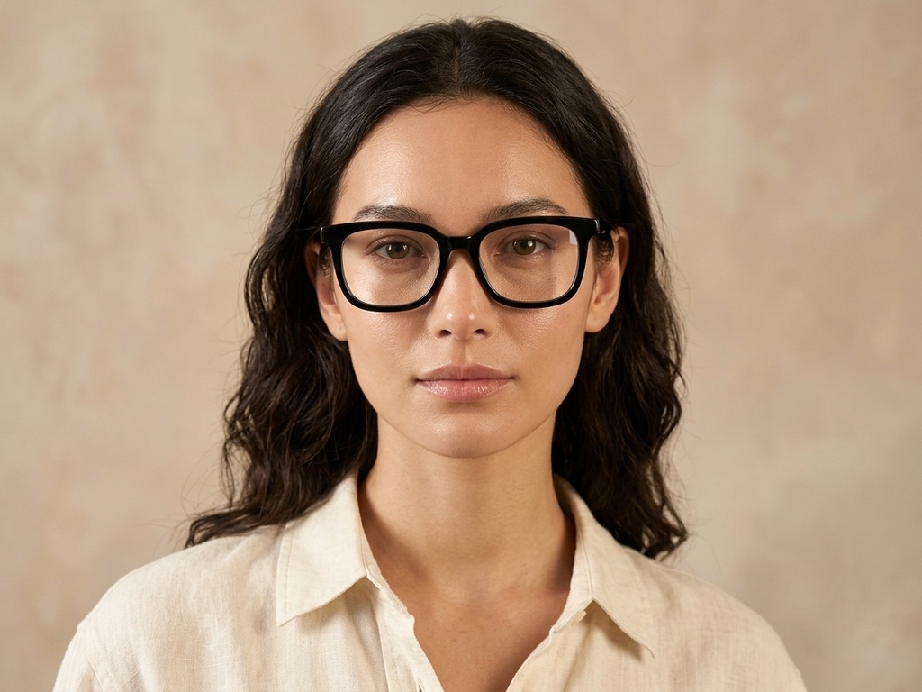 BS0218-0441_Black_Rectangular_Acetate_Glasses-tryon_female