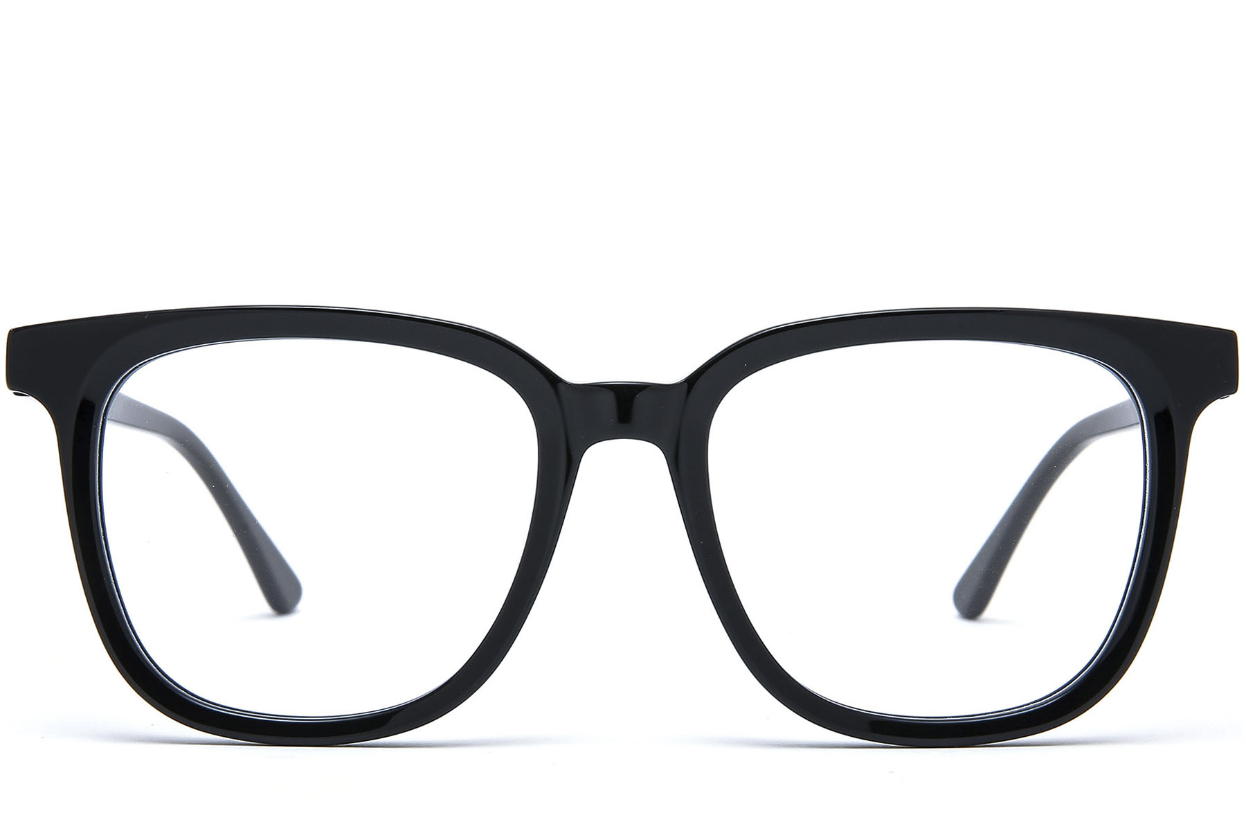 BS0218-0441_Black_Rectangular_Acetate_Glasses_front