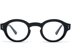 BS0218-0447_Black_Round_Acetate_Glasses_front