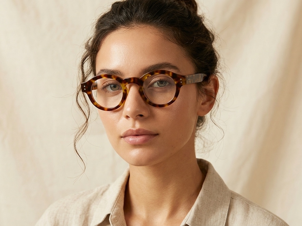 BS0218-0448_Tortoiseshell_Round_Acetate_Glasses_corner-tryon_female