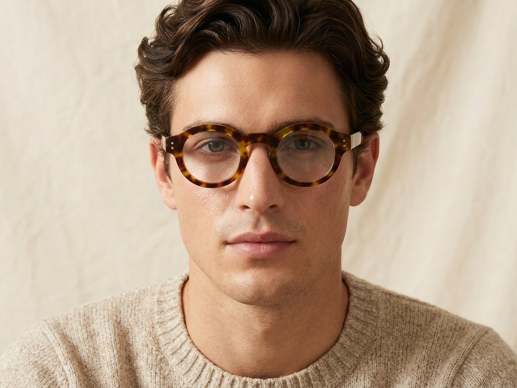 BS0218-0448_Tortoiseshell_Round_Acetate_Glasses_corner-tryon_male