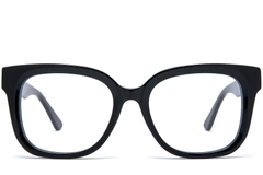 BS0218-0453_Black_Rectangular_Acetate_Glasses_front