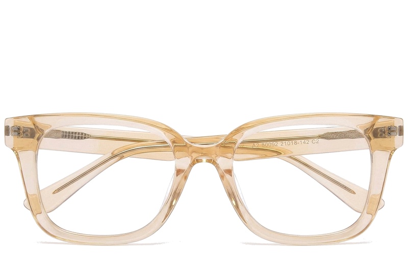 BS0218-0455_Yellow_Rectangular_Acetate_Glasses_corner-front