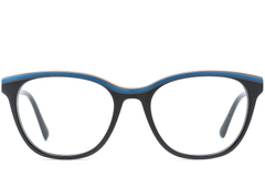 BS0218-0464_Black_Oval_Acetate_Glasses_front