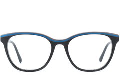 BS0218-0464_Black_Oval_Acetate_Glasses_front