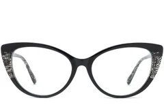BS0218-0468_Black_Butterfly_Acetate_Glasses_front