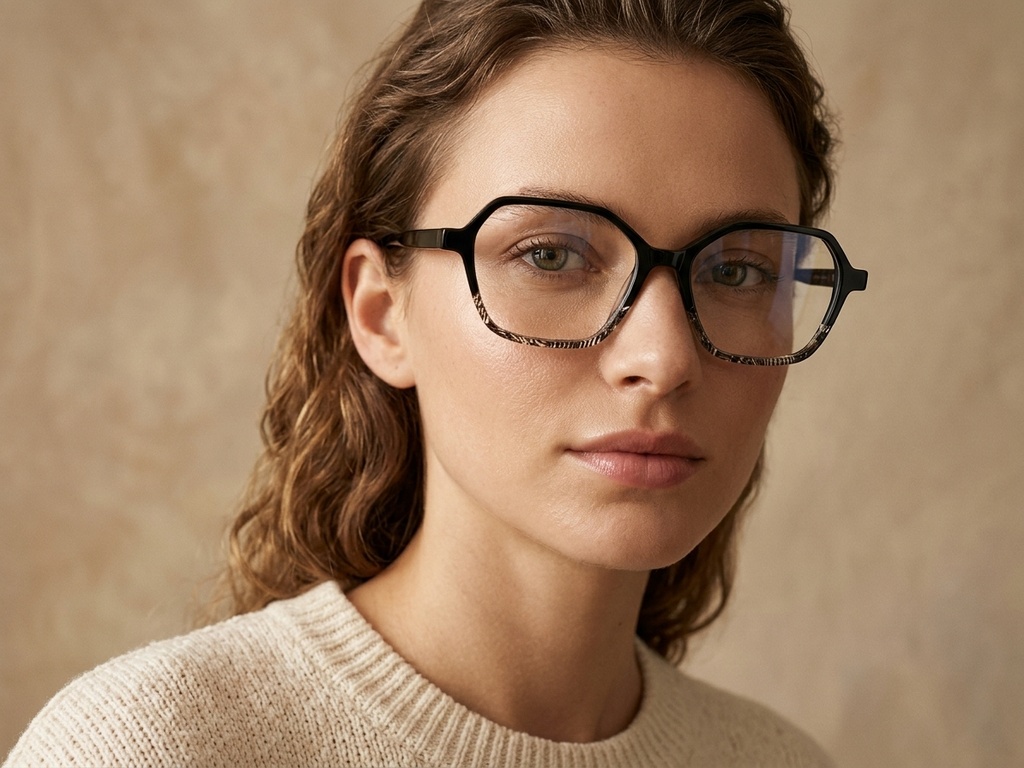 BS0218-0472_Black_Geometric_Acetate_Glasses-tryon_female