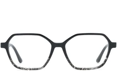 BS0218-0472_Black_Geometric_Acetate_Glasses_front