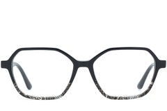 BS0218-0472_Black_Geometric_Acetate_Glasses_front