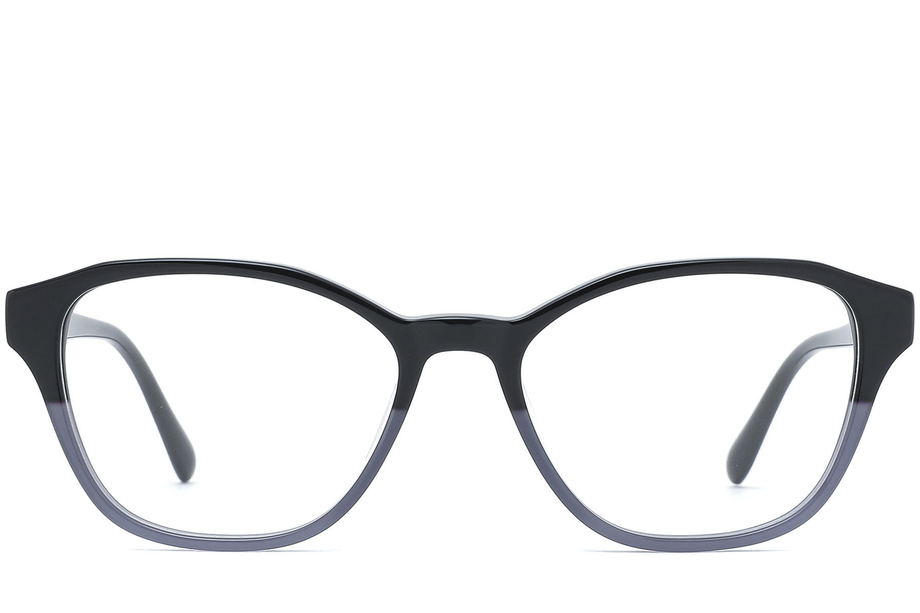 BS0218-0480_Black_Oval_Acetate_Glasses_front