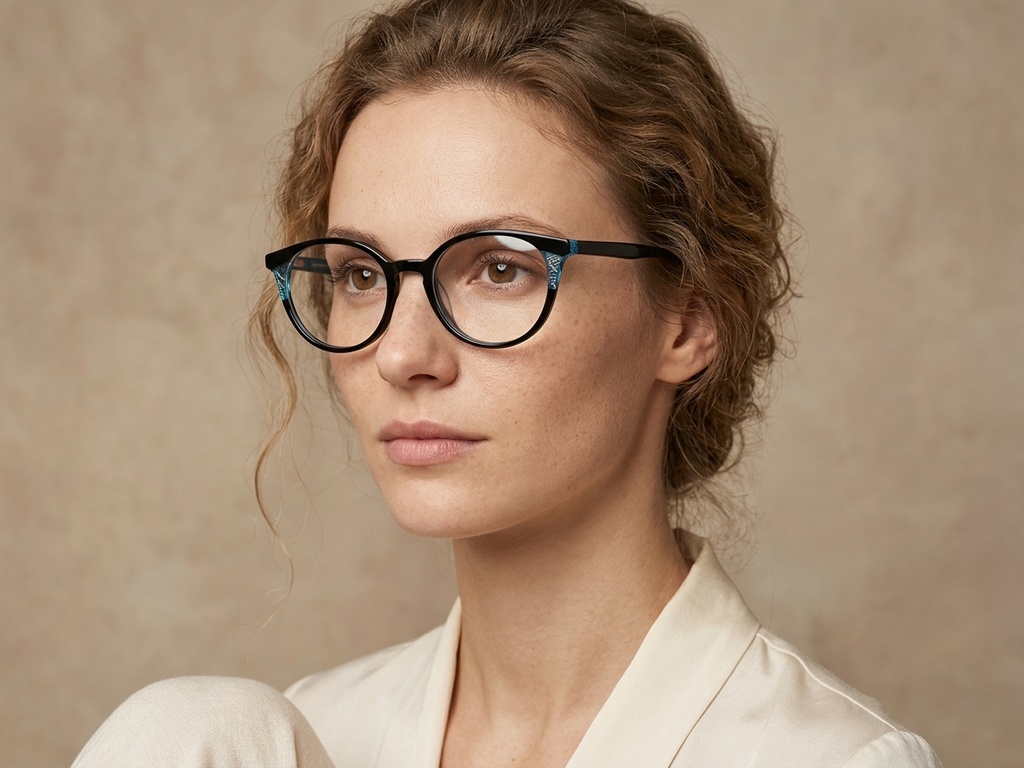 BS0218-0496_Black_Round_Acetate_Glasses-tryon_female